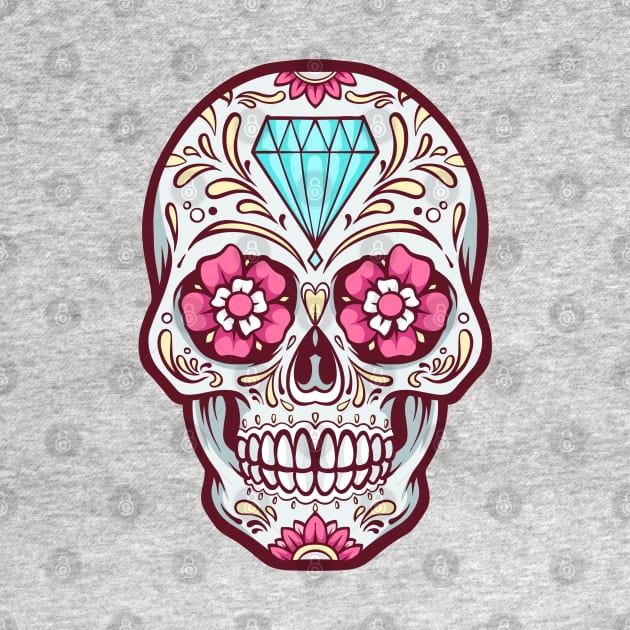 Latin Pride Sugar Skull by machmigo